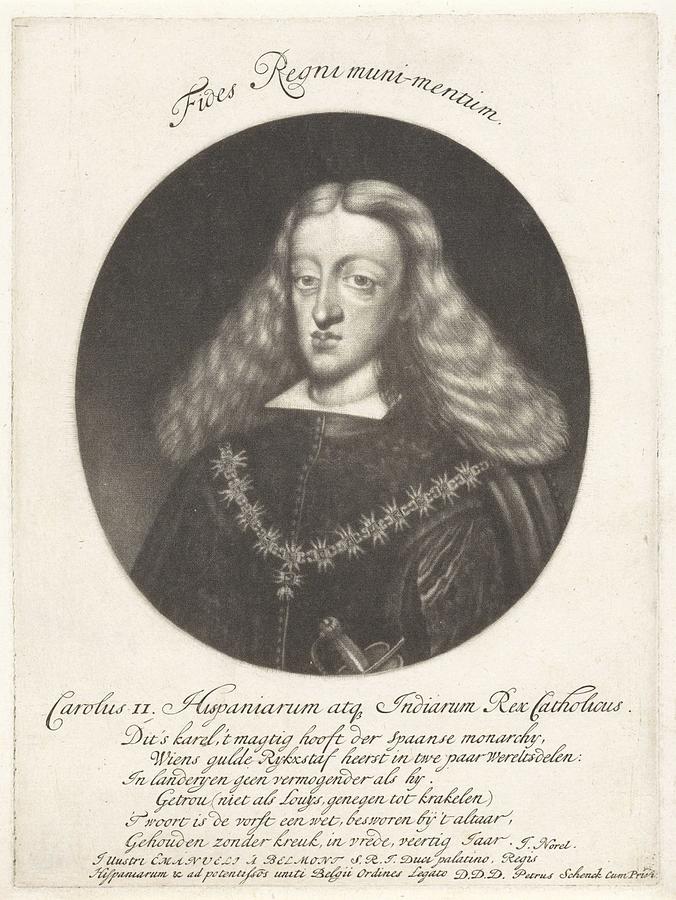 Emperor Painting - Portrait Of Charles II, King Of Spain, Pieter Schenk I, 1670 - 1713 Vc by Pieter Schenk I Emperor Painting - Portrait Of Charles II, King Of Spain, Pieter Schenk I, 1670 - 1713 Vc by Pieter Schenk I