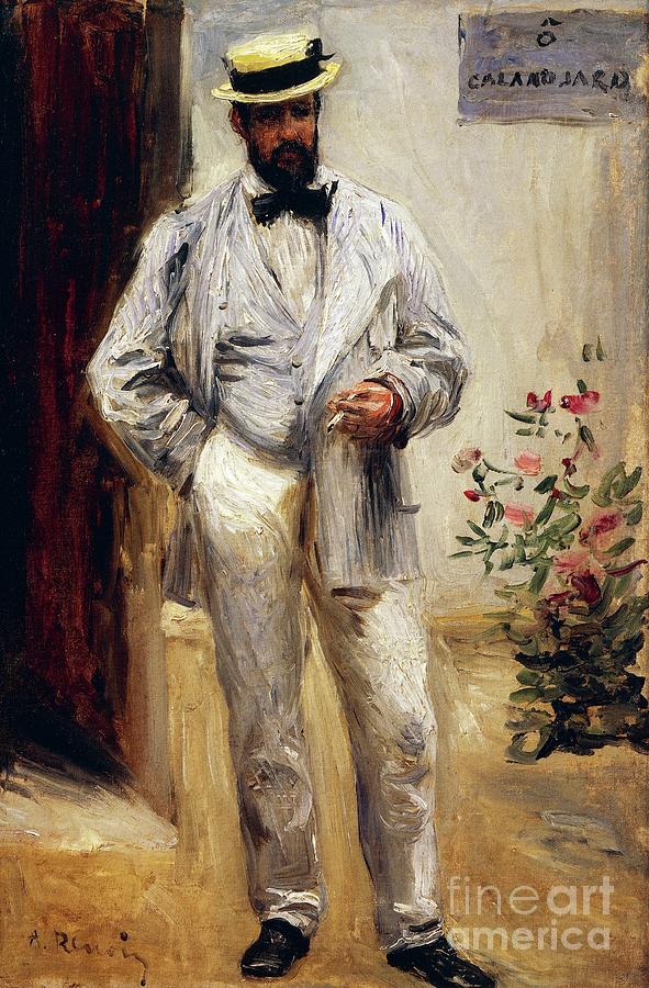Portrait Of Charles Le Coeur By Pierre Auguste Renoir, 1874 Painting by Pierre-auguste Renoir