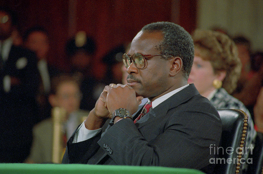 Portrait Of Clarence Thomas Photograph by Bettmann