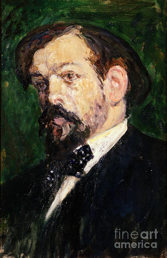 Portrait Of Claude Debussy Painting by Jacques-emile Blanche
