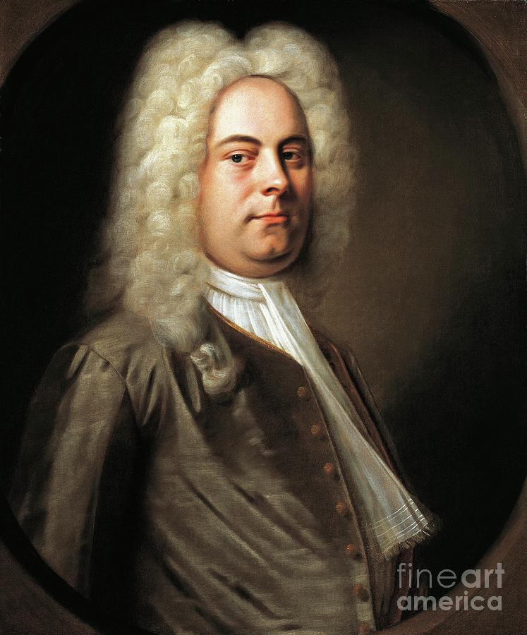 Portrait Of Composer George Frideric Handel, 1726 Painting by European School