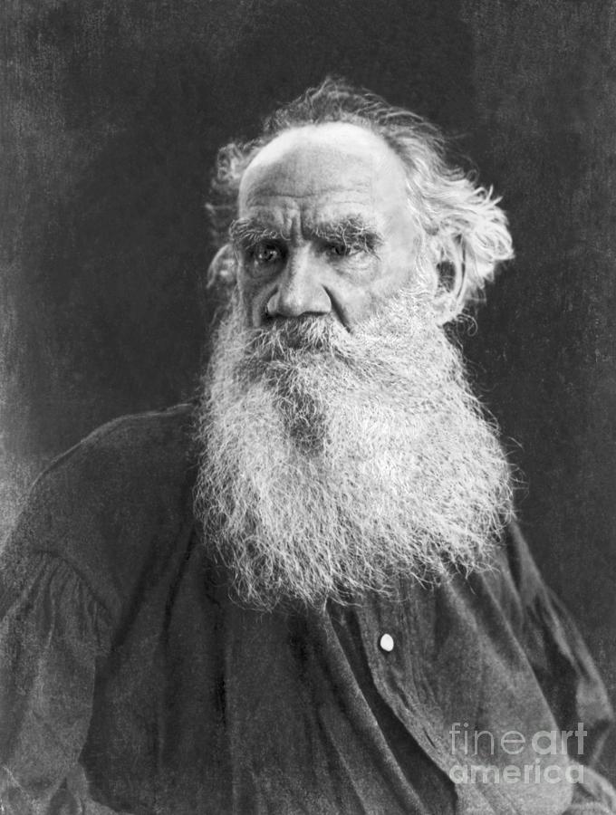 Portrait Photograph - Portrait Of Count Leo Tolstoy by Bettmann