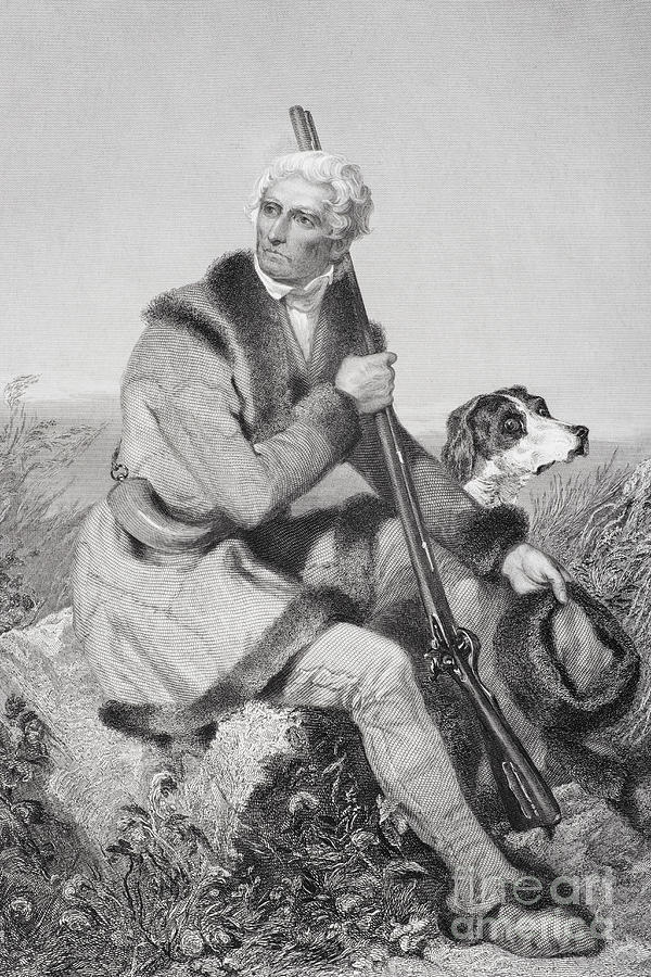 Portrait Of Daniel Boone Painting by Alonzo Chappel