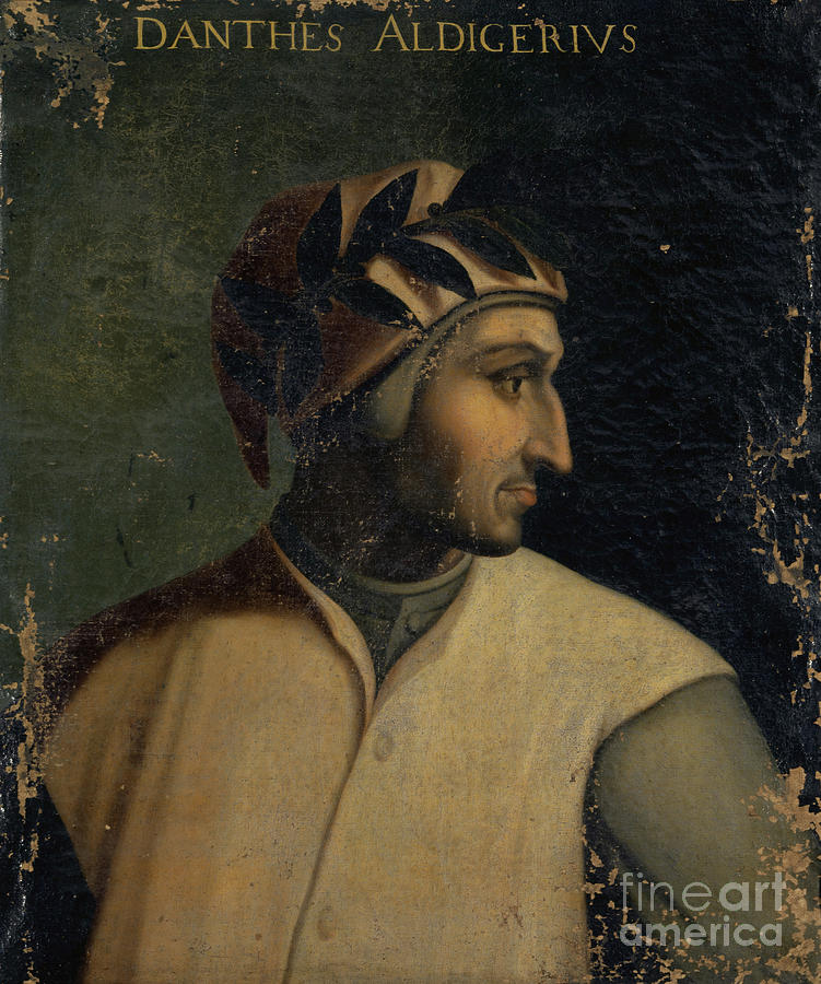 Hat Painting - Portrait Of Dante Alighieri, C.1560 by Cristofano Dell Altissimo