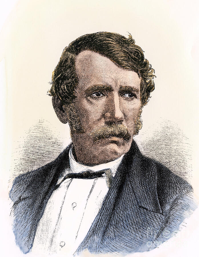 Portrait Of David Livingstone (1813-1873) Scottish Missionary And ...