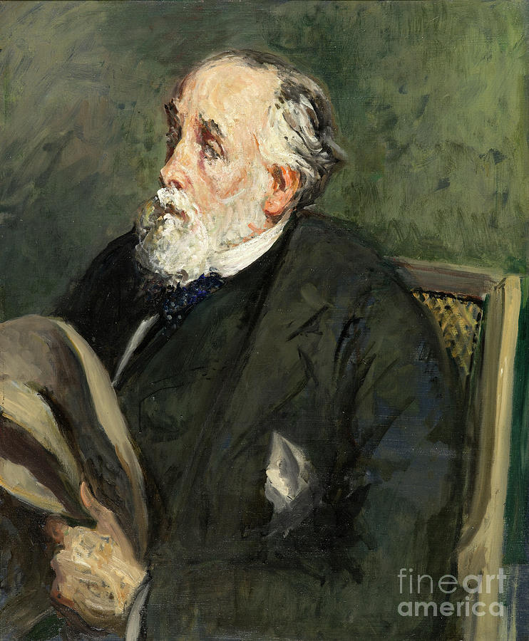 Portrait Of Degas, Circa 1903 Painting by Jacques Emile Blanche