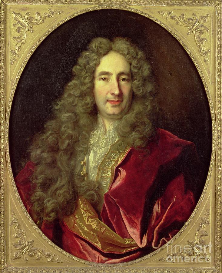 Portrait Of Edme Boursault Painting by Nicolas De Largilliere - Fine ...