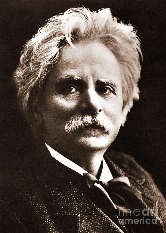 Portrait Of Edvard Grieg Painting by European School