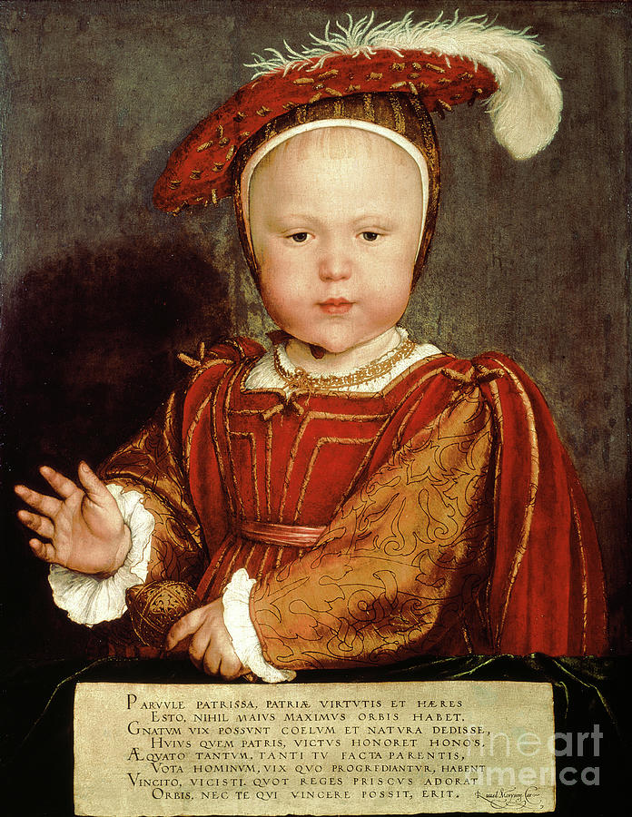 Portrait Of Edward Vi As A Child, C.1538 Painting by Hans Holbein The Younger