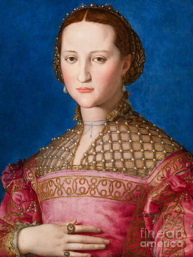 Portrait of Eleanor of Toledo Painting by Agnolo Bronzino