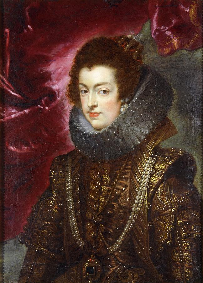 Portrait of Elisabeth of France. ENRIQUE IV DE FRANCIA HIJA. Painting by Peter Paul Rubens -1577-1640-