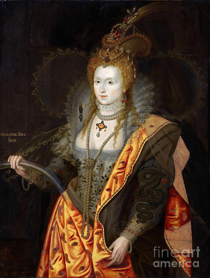 Portrait Of Elizabeth I Of England Drawing by Heritage Images