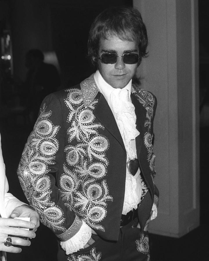 Elton John Photograph - Portrait Of Elton John by Globe Photos