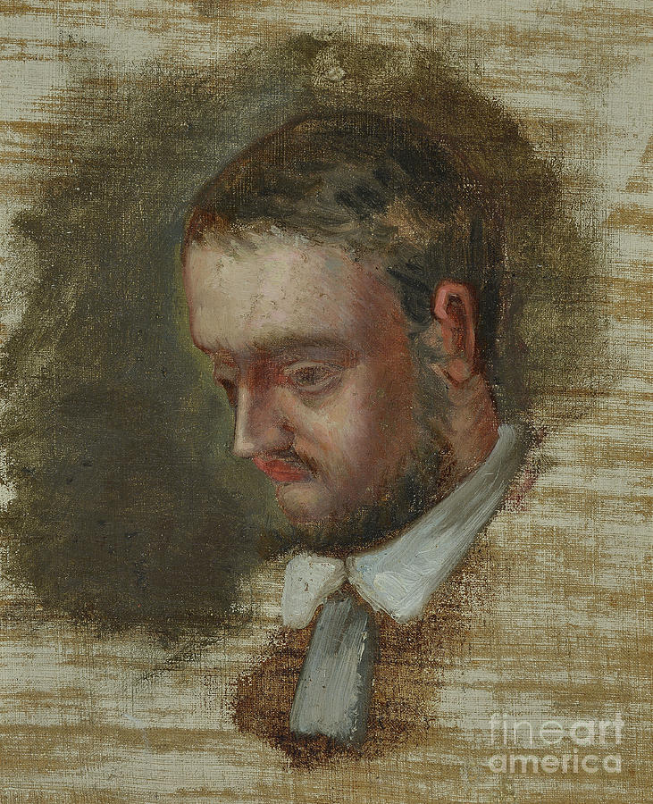 Portrait of Emile Zola  Painting by Paul Cezanne