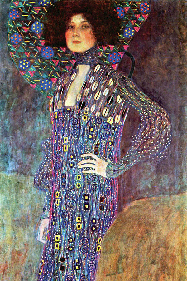 Portrait of Emily Fidge Painting by Gustav Klimt