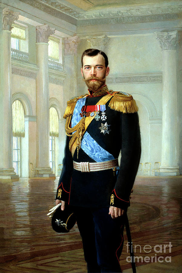 Portrait Of Emperor Nicholas II, 1900 Drawing by Heritage Images