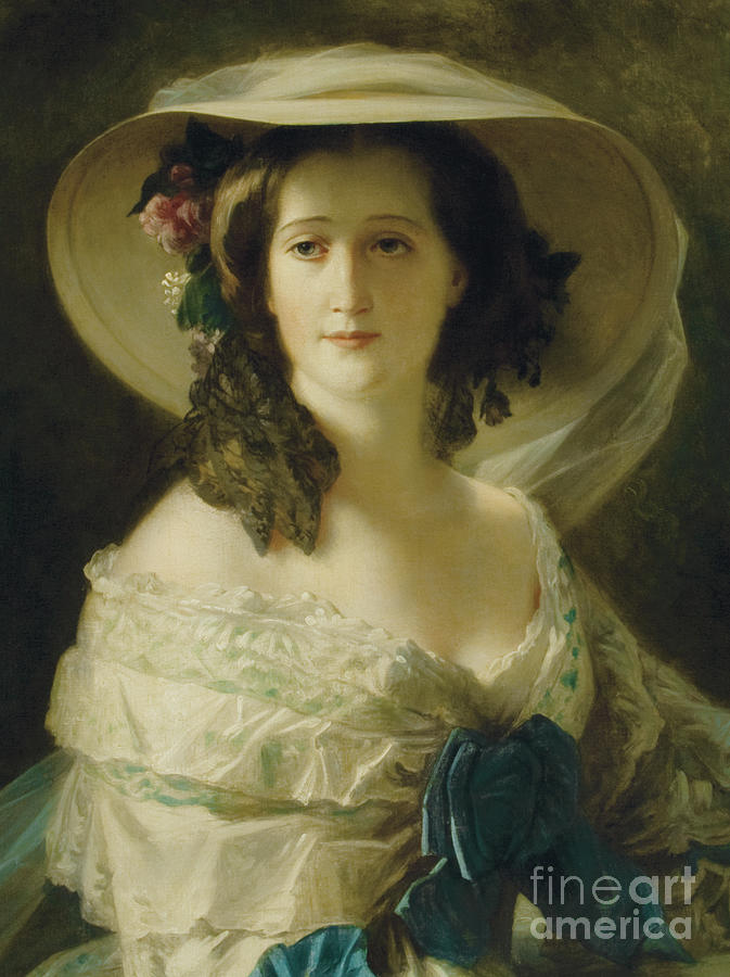 Franz Xaver Winterhalter Empress Eugenie (Eugenie de Montijo), 1864, 50×61  cm: Description of the artwork