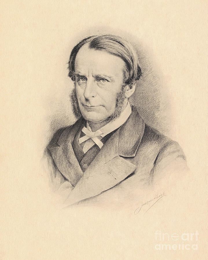 Portrait Of English Writer Charles by Bettmann