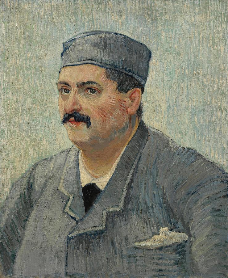 Portrait of Etienne-Lucien Martin. Painting by Vincent van Gogh -1853-1890-