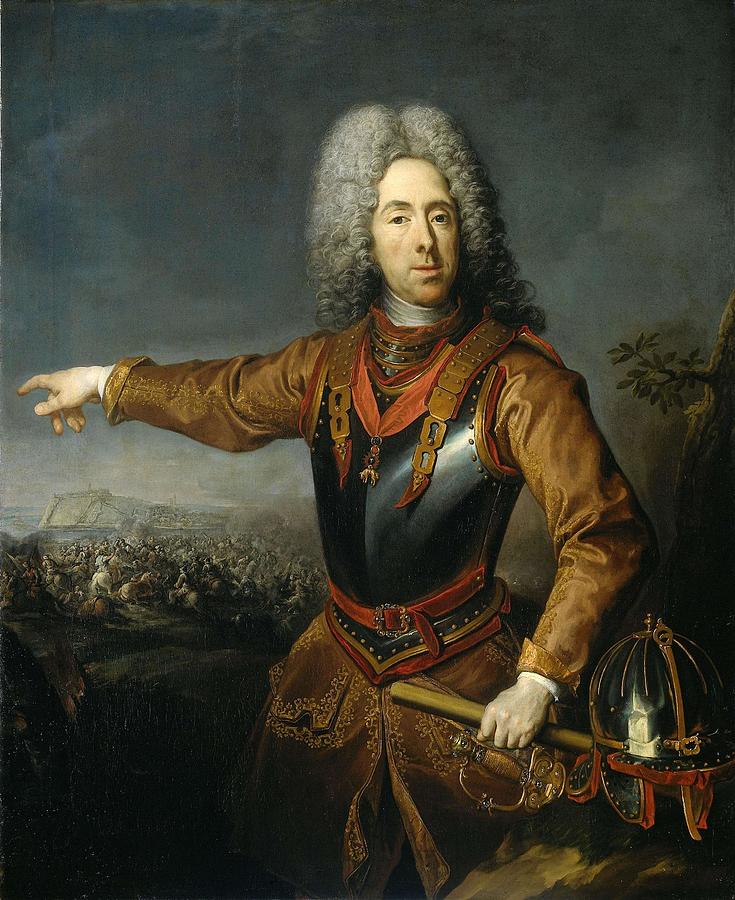 Portrait of Eugene, Prince of Savoy. Painting by Jacob Van Schuppen