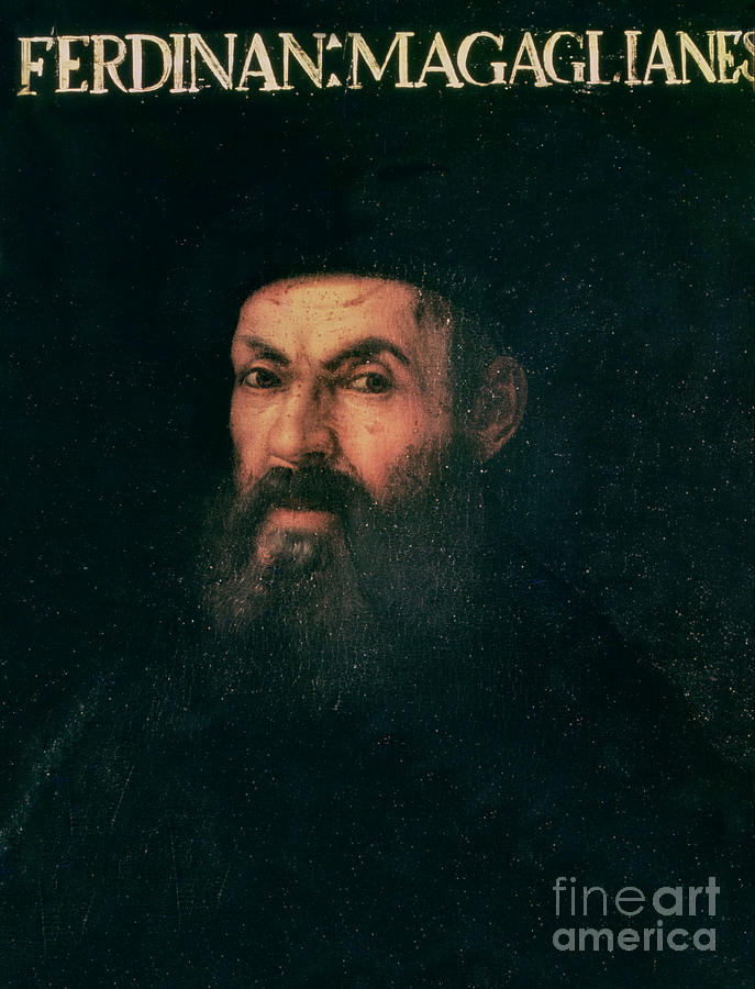 Portrait Of Ferdinand Magellan Painting by Italian School