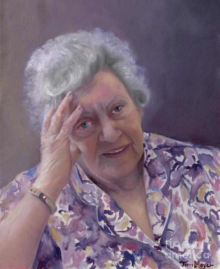 Portrait of Fern Painting by Terri  Meyer