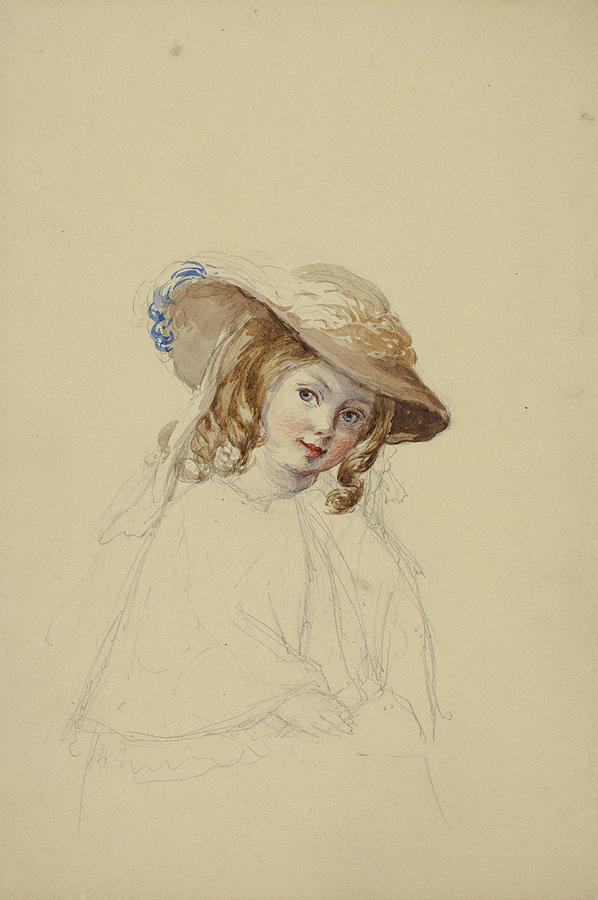 Portrait of Florence Seymour Drawing by Elizabeth Murray