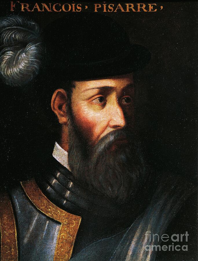 Portrait Of Francisco Pizarro Trujillo Spain 1475 Lima Peru 1541 ...