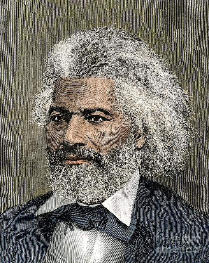 Portrait Of Frederick Douglass 1818 1895 American Abolitionist