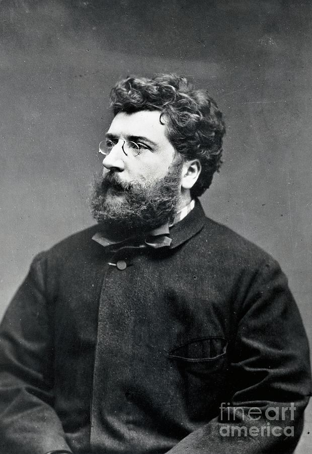 Portrait Of French Composer And Pianist Georges Bizet Photograph by European School