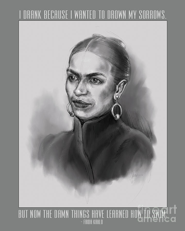 Portrait of Frida Kahlo by Lora Serra Portrait of Frida Kahlo by Lora Serra