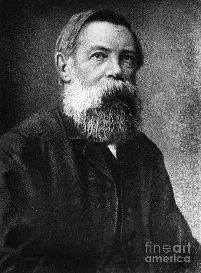 Portrait Photograph - Portrait Of Friedrich Engels, German Socialist Theorist And Politician by European School