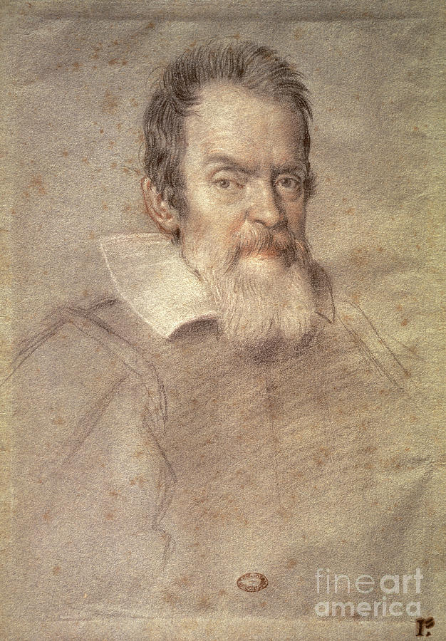 Portrait Of Galileo Galilei Drawing by Ottavio Mario Leoni - Fine Art ...