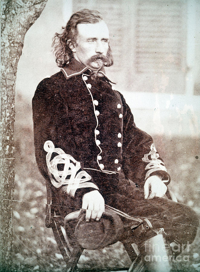 Portrait Of General Custer Photograph By American Photographer - Fine 