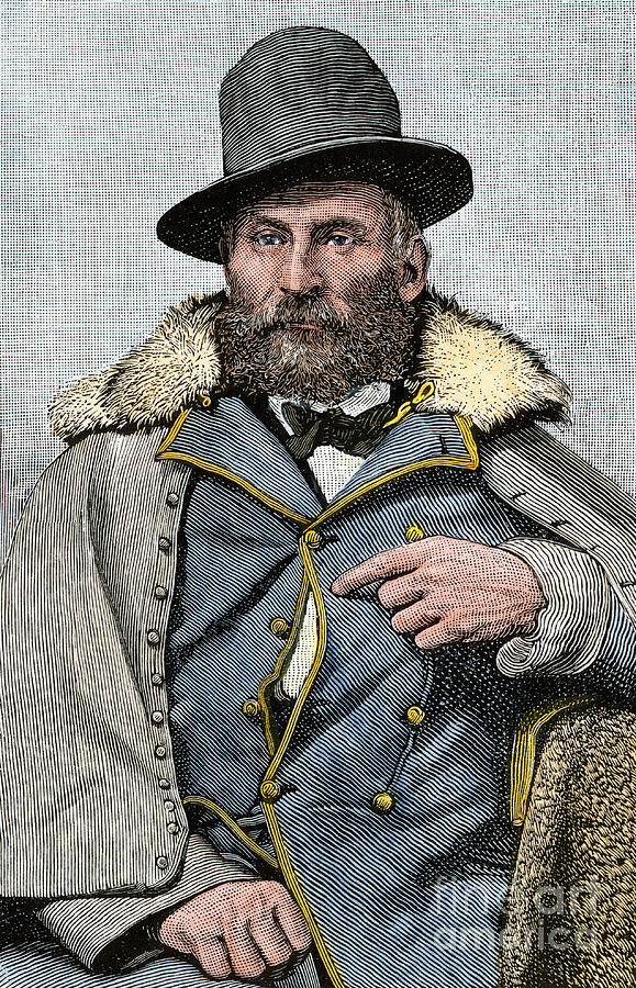 Portrait Drawing - Portrait Of General George Crook (1828-1890), Very Effective During The Indian Wars Of The Second Half Of The 19th Century by American School