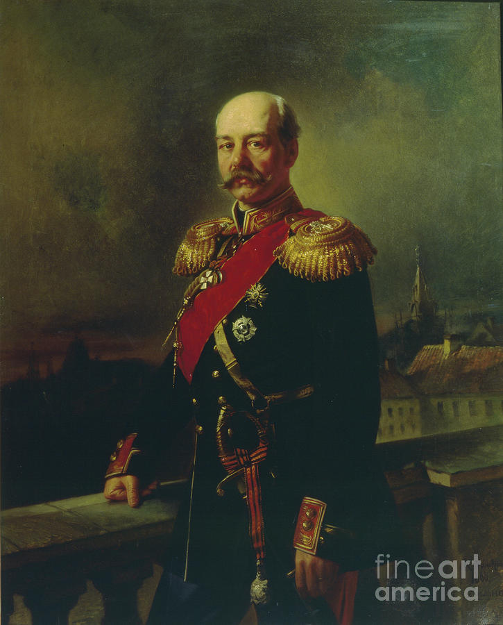 Portrait Of General Konstantin Drawing by Heritage Images