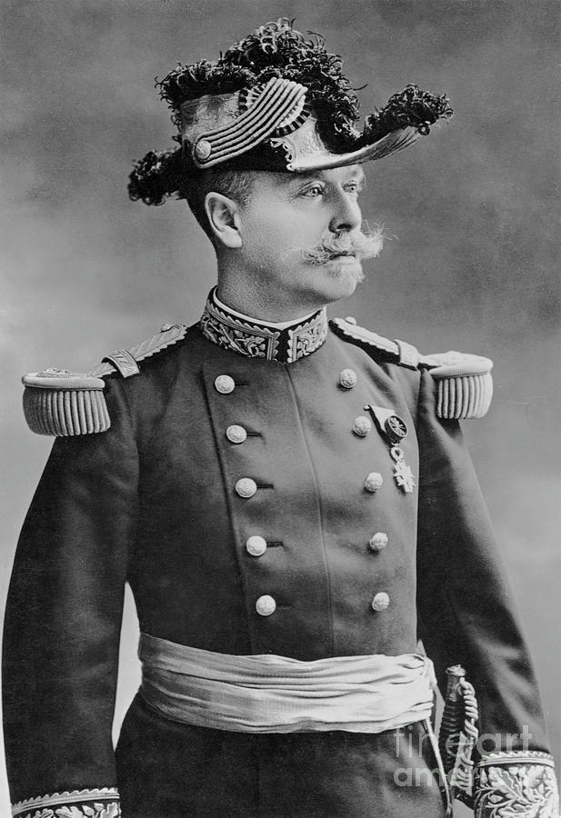 Portrait Of General Poline Photograph by Alfred Ellis And Walery