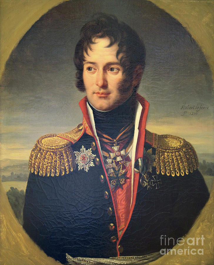 Portrait Of General Pyotr Chicherin Drawing by Print Collector