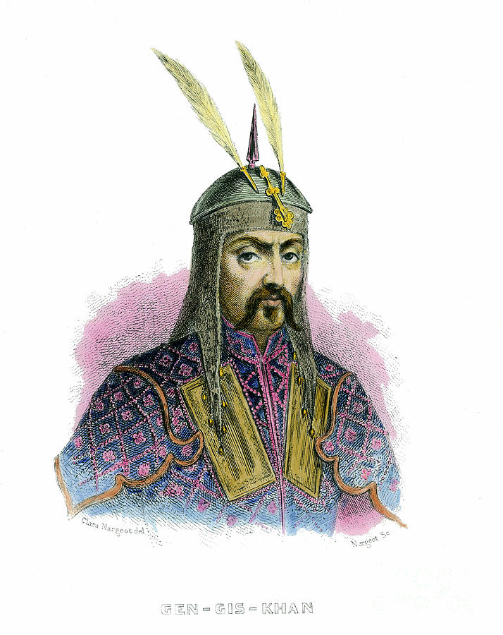 Portrait Of Genghis Khan Painting by Unknown Artist