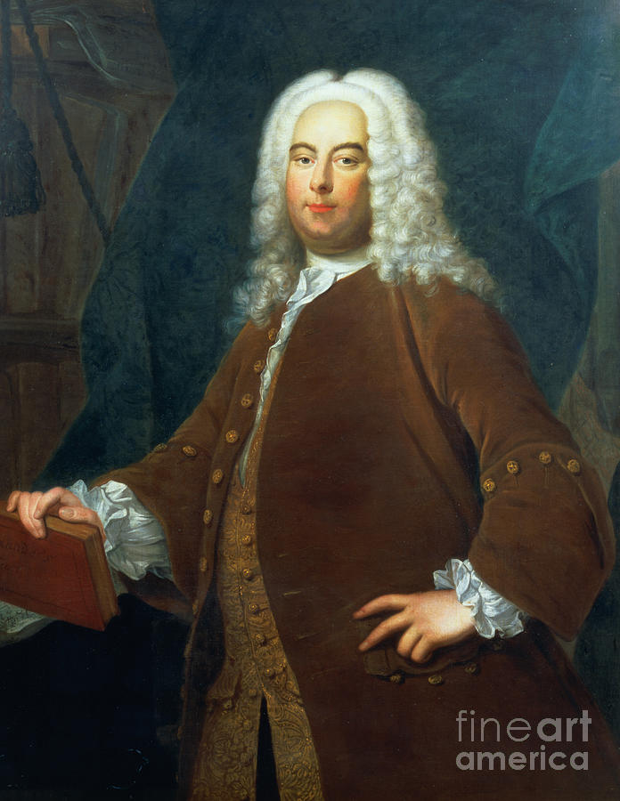 Portrait Of George Frederick Handel Painting by Thomas Hudson
