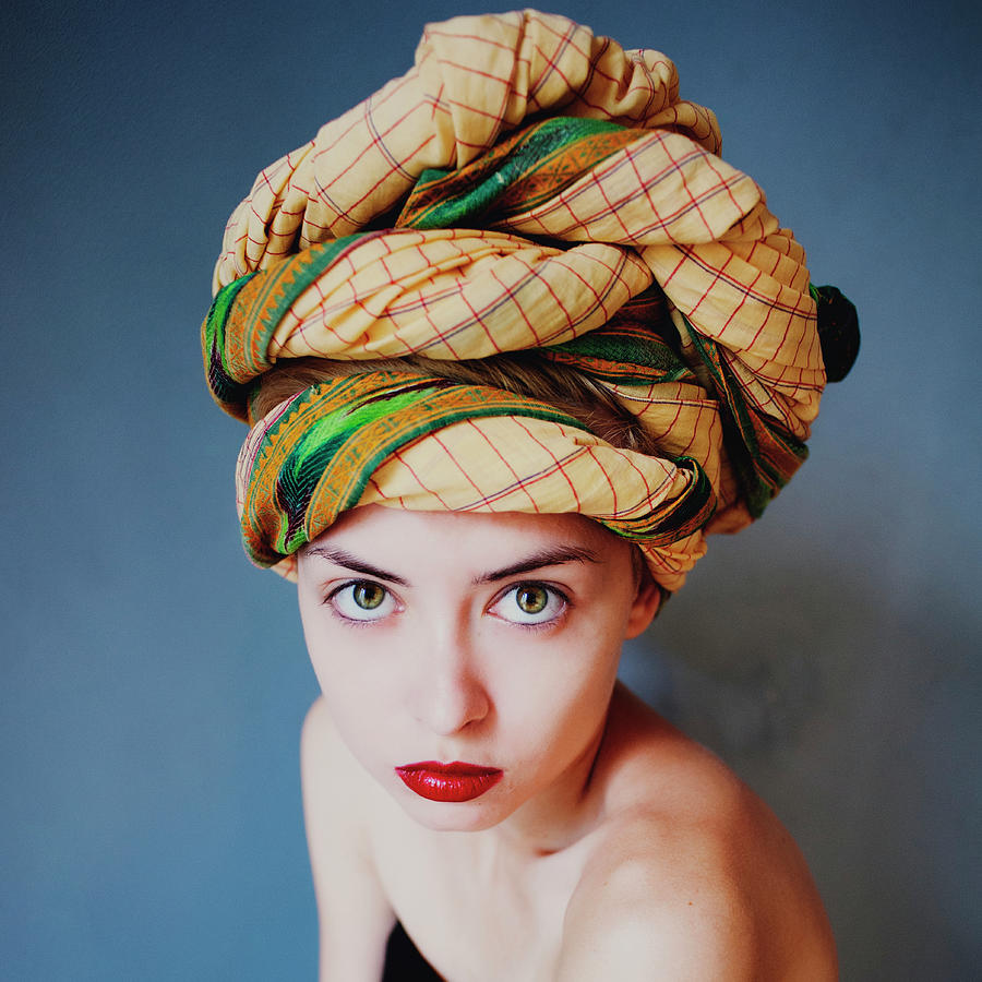 Portrait Of Girl With Scarf On Her Head Photograph by Win-initiative/neleman