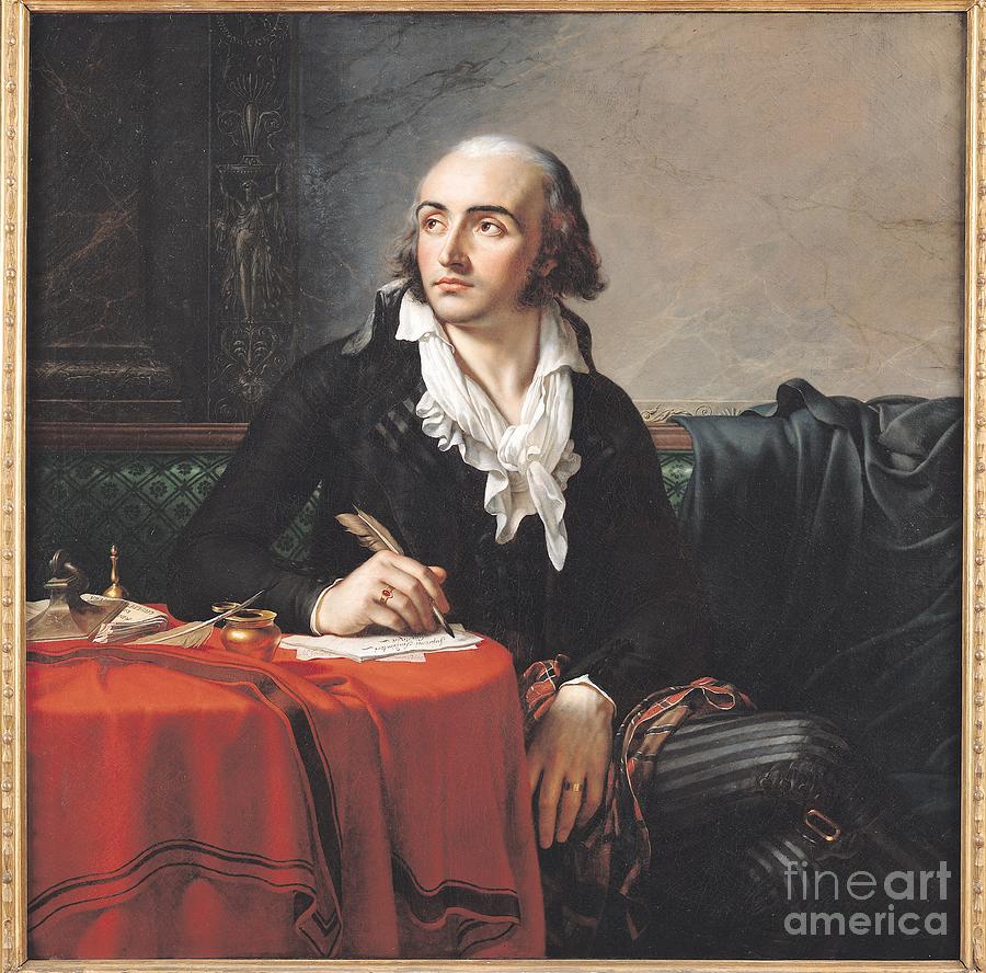 Reform Painting - Portrait Of Giuseppe Fravega by Anne Louis Girodet De Roucy-trioson
