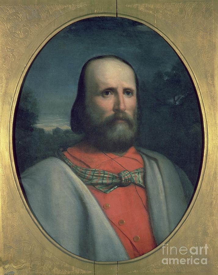 Portrait Of Giuseppe Garibaldi Painting by Italian School