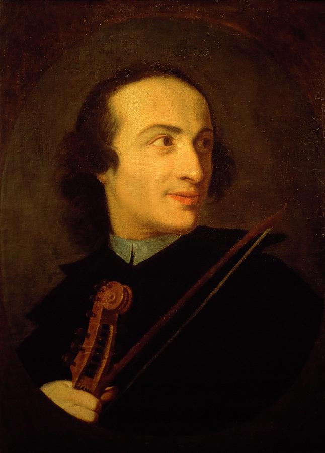 Portrait of Giuseppe Tartini italian composer and violinist. Painting by Album