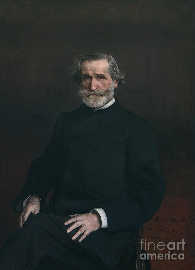 Portrait Of Giuseppe Verdi. Artist Drawing by Heritage Images