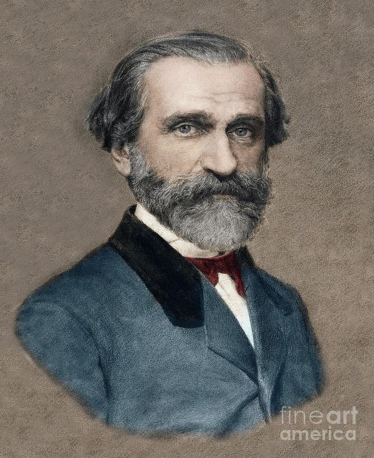Portrait Of Giuseppe Verdi Drawing by Unknown