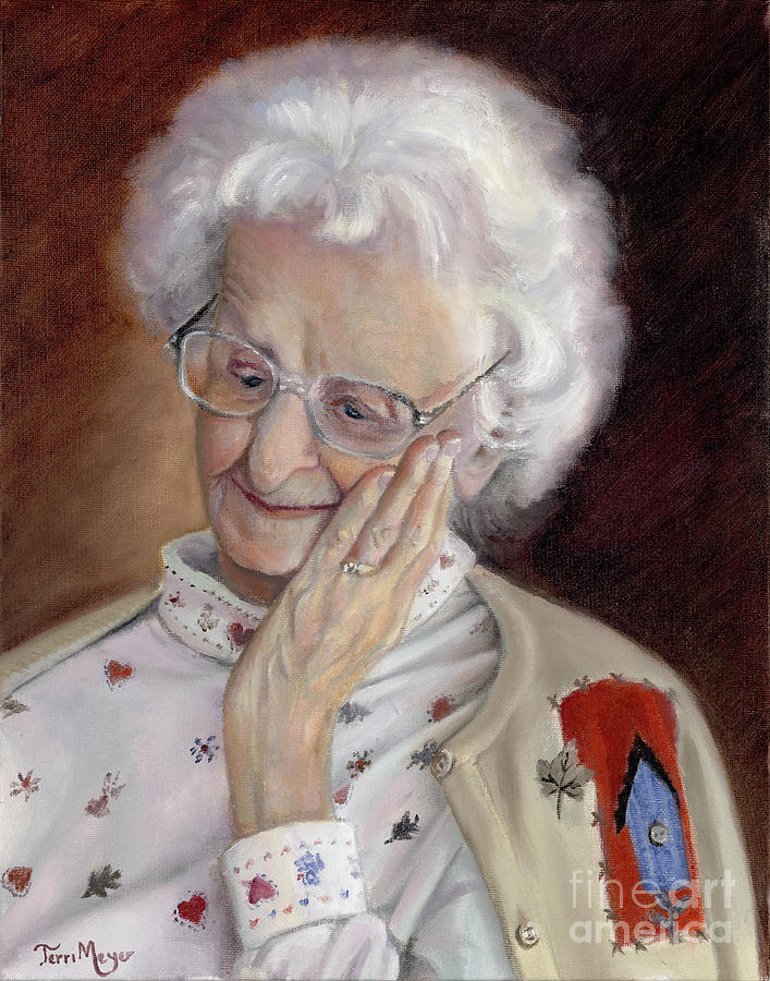 Portrait Of Gladys Painting