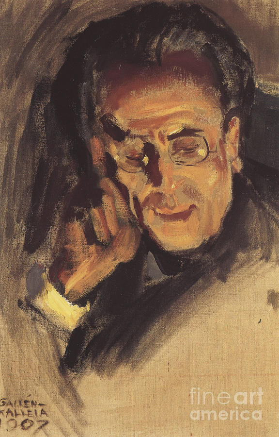 Portrait Of Gustav Mahler, 1907. Artist Drawing by Heritage Images