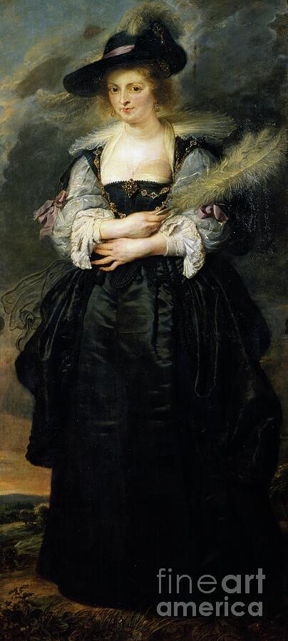 Portrait Of Helene Fourment By Peter Paul Rubens 1577 1640 Painting by ...