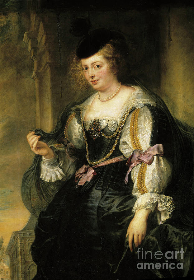 Portrait Of Helene Fourment On The Carriage Painting by Rubens - Fine ...